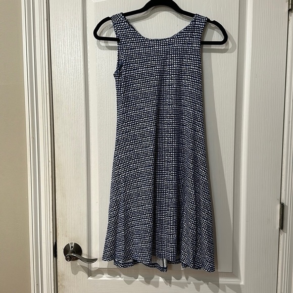 mercer & madison Dresses & Skirts - Mercer & Madison Sz S blue and white short sleeve tye back neck line NWOT